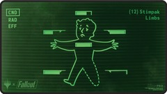 PLAYMAT MTG FALLOUT Y BLACK STITCH